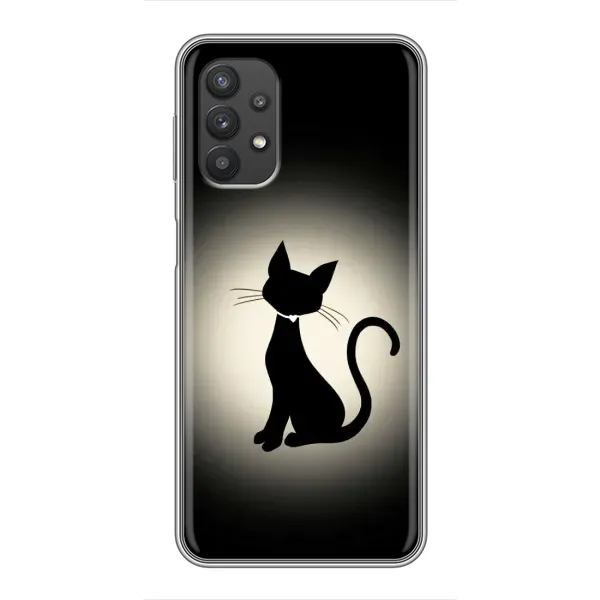 Чехол с принтом «Силуэт котика» для Samsung Galaxy A32 (5G)
