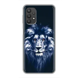 Чохол з картинкою ЛЕВ для Samsung Galaxy A32 (5G) (VPrint) (Синій Лев)