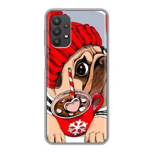 Чохли з собаками для Samsung Galaxy A32 (5G) (VPrint) (Песик в шапці)