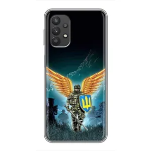 Чехлы с картинкой ЗСУ для Samsung Galaxy A32 (5G) (AlphaPrint) (Солдат ЗСУ)