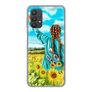 Чохол для Патріота України Samsung Galaxy A32 (5G) - (AlphaPrint) (Україночка)