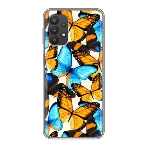Чохол з принтом для Samsung Galaxy A32 (5G) - (Прикольні) (AlphaPrint) (Яскраві метелики)