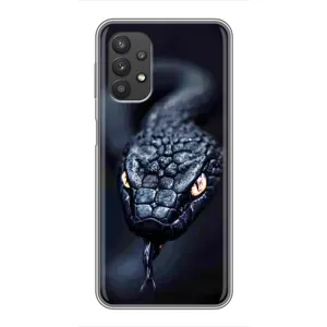 Чехол с картинкой «Хищники» для Samsung Galaxy A32 (5G) (Черная змея)