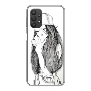 Чохол з друком для Samsung Galaxy A32 - (Мода) (AlphaPrint) (Фото дівчини)
