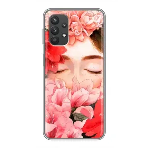 Чехлы (ART) Цветы на Samsung Galaxy A32 (VPrint) (Очі в квітах)