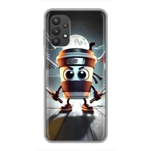 Чохол з мемом Тралалело тралала на Samsung Galaxy A32 (Капучіно асасіно)