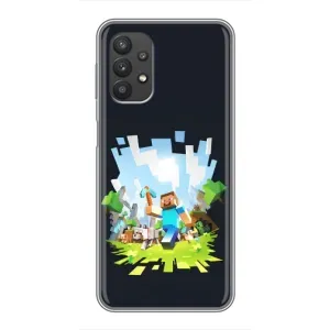 Чохол Майнкрафт на Samsung Galaxy A32 (AlphaPrint) Minecraft (персонажі Minecraft)