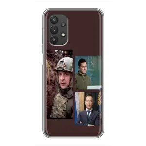 Чохол для Samsung Galaxy A32 (AlphaPrint - с принтом Зеленського) (Президент)