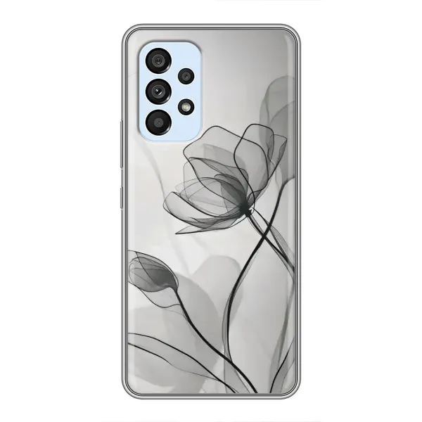 Чохол з принтом «Чорні квіти» для Samsung Galaxy A33 (5G)
