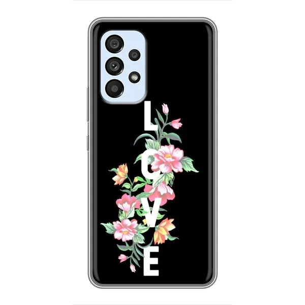 Чохол з принтом «Квіти LOVE» для Samsung Galaxy A33 (5G)