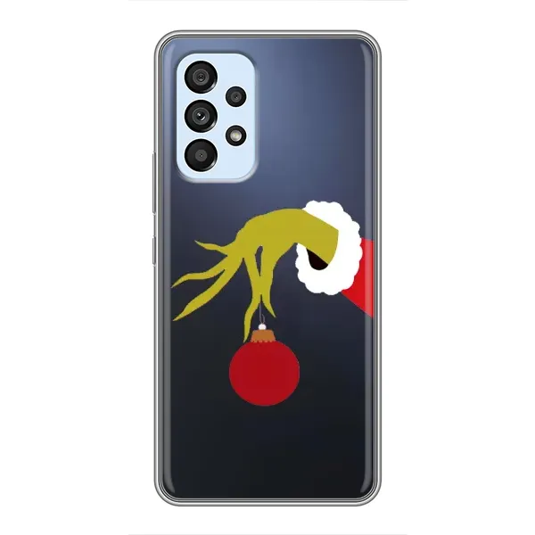 Чехол с принтом «Гринч с игрушкой» для Samsung Galaxy A33 (5G)