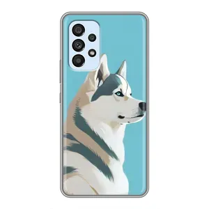 Чохол з Хаскі Samsung Galaxy A33 (5G) - (AlphaPrint) (Хаскі арт)