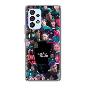Чохол Гра в кальмара для Samsung Galaxy A33 (5G) (Колаж Гра кальмара)