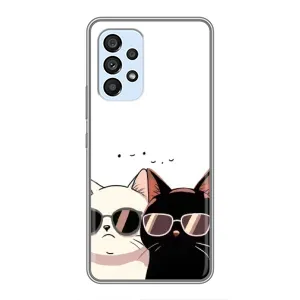 Чохол з малюнком кіт на Samsung Galaxy A33 (5G) (Коти в окулярах)
