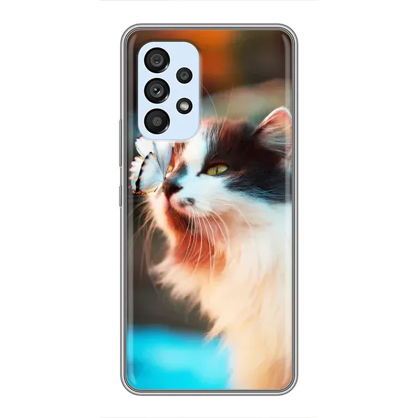 Чохол з принтом «Котик з метеликом» для Samsung Galaxy A33 (5G) Чохол з принтом «Котик з метеликом» для Samsung Galaxy A33 (5G)