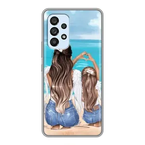 Чохол з друком для Samsung Galaxy A33 (5G) - (Мама з дитинкою) (AlphaPrint) (Мама з донькою)