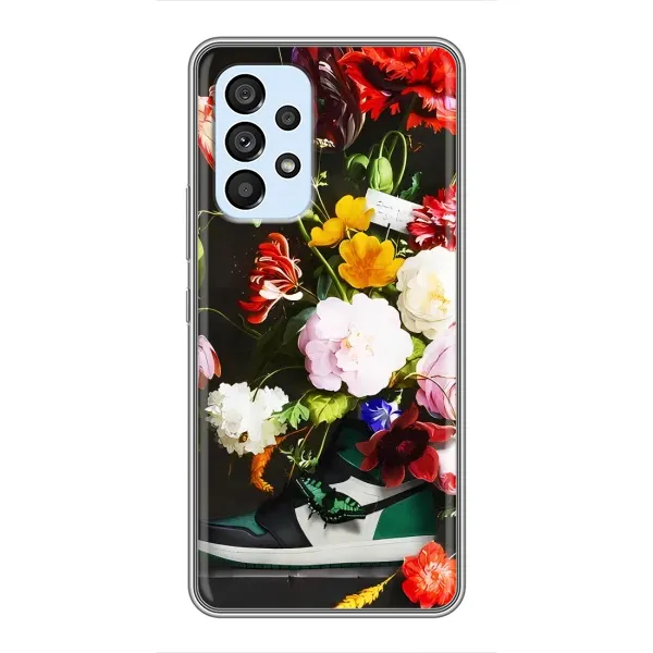 Чехол с принтом «Nike цветы» для Samsung Galaxy A33 (5G)