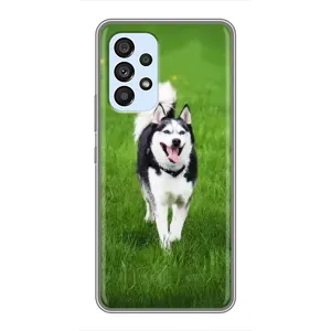 Чохол з Хаскі Samsung Galaxy A33 (5G) - (AlphaPrint) (Радісний Хаскі)
