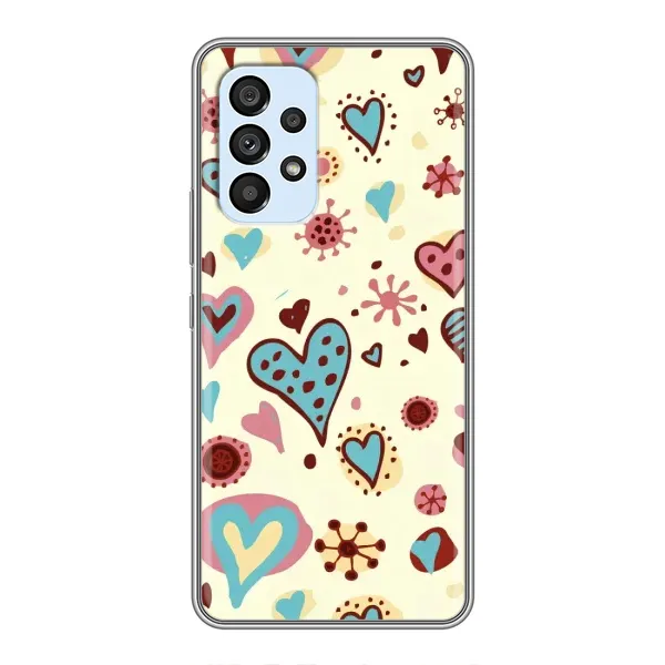 Чохол з принтом «Сердечки» для Samsung Galaxy A33 (5G)
