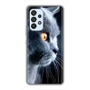 Чохли з Котиками для Samsung Galaxy A33 (5G) (VPrint) (Сірий Кіт)