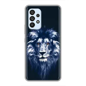 Чохол з картинкою ЛЕВ для Samsung Galaxy A33 (5G) (VPrint) (Синій Лев)
