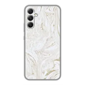 Мраморний чехол на Samsung Galaxy A34 (VPrint) (Білий мрамор)
