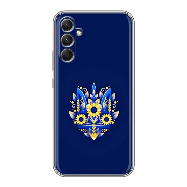 Чохол з принтом «Квітковий Герб» для Samsung Galaxy A34 Чохол з принтом «Квітковий Герб» для Samsung Galaxy A34