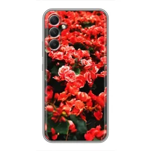 Чохли з квітами для Samsung Galaxy A34 (VPrint) (Квіти червоні)