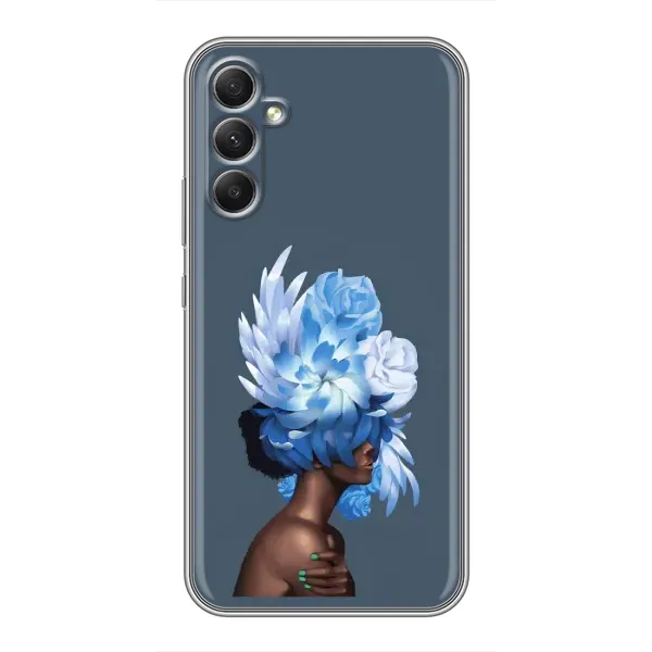 Чехол с принтом «Цветы на голове» для Samsung Galaxy A34 Чехол с принтом «Цветы на голове» для Samsung Galaxy A34