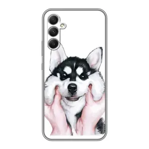 Чохли з собаками для Samsung Galaxy A34 (VPrint) (Радісний Хаскі)