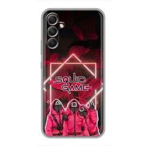 Чохол Гра в кальмара для Samsung Galaxy A34 (Охоронці Гра кальмара)