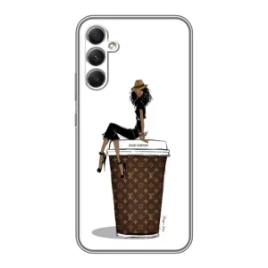 Чехлы Луи Витон для Samsung Galaxy A34 (AlphaPrint - LOUIS VUITTON) (кофе LOUIS VUITTON)