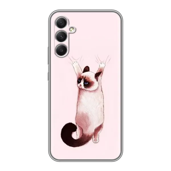 Чехол с принтом «Котик падает» для Samsung Galaxy A34 Чехол с принтом «Котик падает» для Samsung Galaxy A34