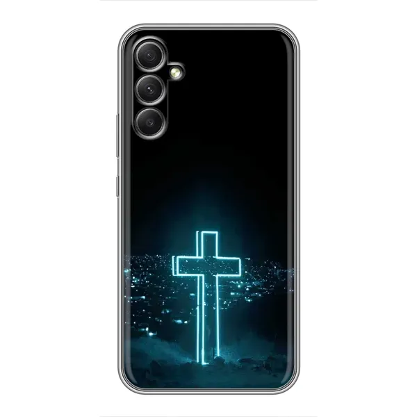 Чехол с принтом «Крест и город» для Samsung Galaxy A34