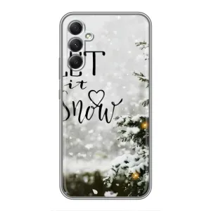 Новорічні, Святкові Чохли для Samsung Galaxy A34 - 2024 год (Let it snow)