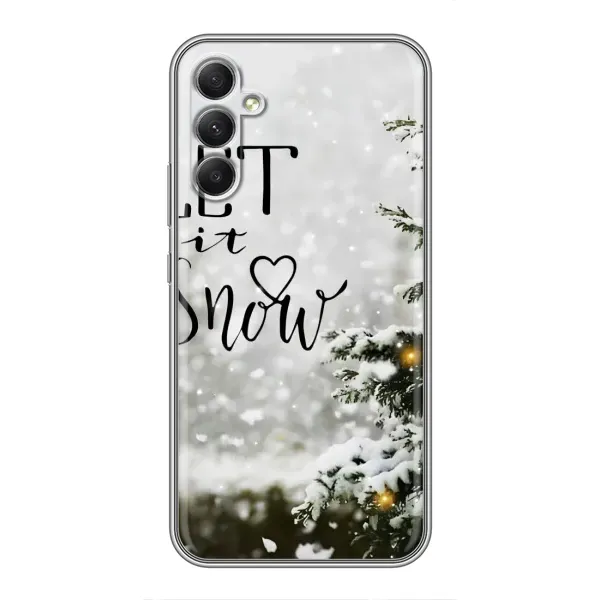 Чехол с принтом «Let it snow» для Samsung Galaxy A34