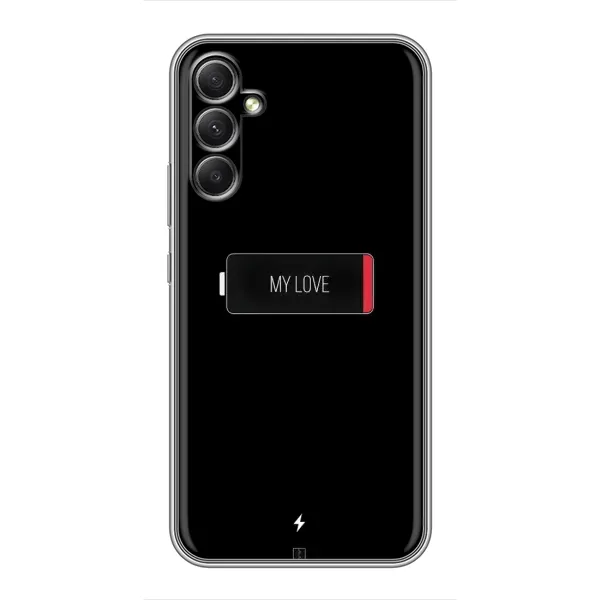 Чехол с принтом «Love battery» для Samsung Galaxy A34