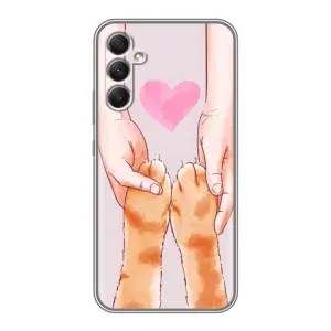 Чехол на Самсунг Гелекси А34 с Котами (VPrint) (Любовь к котикам)