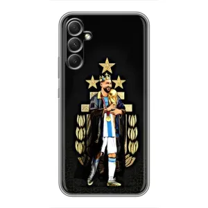 Чохли для Samsung Galaxy A34 (Leo чемпіон) (AlphaPrint) (Мессі Король)