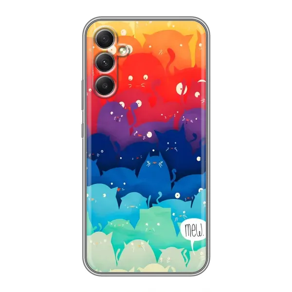 Чехол с принтом «Mew» для Samsung Galaxy A34 Чехол с принтом «Mew» для Samsung Galaxy A34