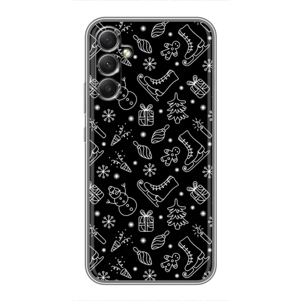 Чехол с принтом «Новогодний фон» для Samsung Galaxy A34