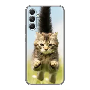 Чехлы с Котиками для Samsung Galaxy A34 (VPrint) (Прыжок кота)