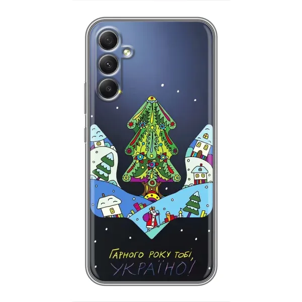 Чехол с принтом «Рождественский герб» для Samsung Galaxy A34