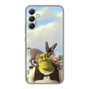 Чохол з мультфільмом Шрек на Samsung Galaxy A34 (Шрек та Осел)