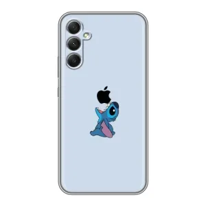 Чохол з принтом Стіч на Samsung Galaxy A34 (Stitch apple)