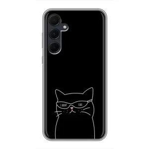 Чохол з малюнком кіт на Samsung Galaxy A35 (5G) (Байдужий кіт)