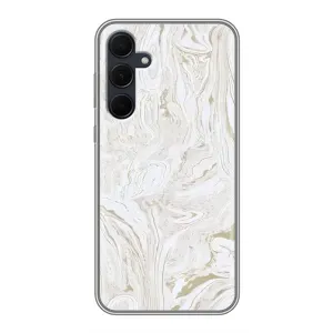 Мраморный чехол на Samsung Galaxy A35 (5G) (VPrint) (Белый мрамор)