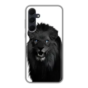 Чохли з картинкою животних Samsung Galaxy A35 (5G) (Чорний ЛЕВ)