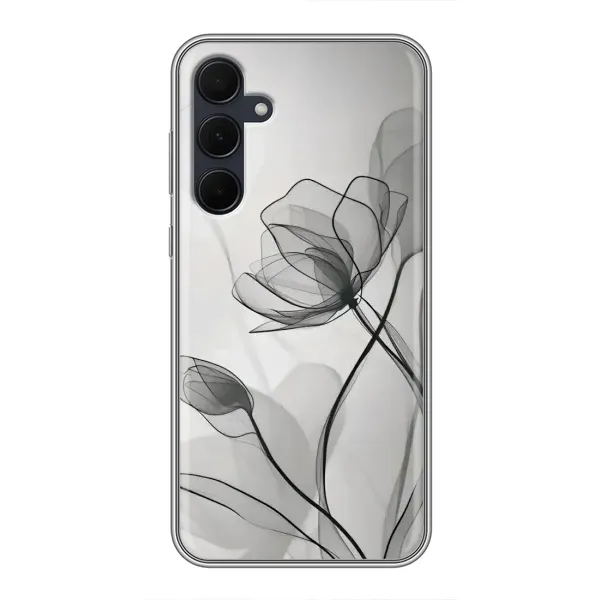 Чехол с принтом «Черные цветы» для Samsung Galaxy A35 (5G) Чехол с принтом «Черные цветы» для Samsung Galaxy A35 (5G)