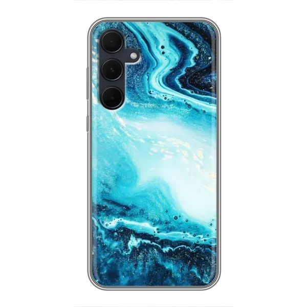 Чохол з принтом «Блакитний мрамор» для Samsung Galaxy A35 (5G)
